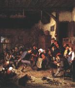 OSTADE, Adriaen Jansz. van Merrymakers in an Inn ag oil painting picture wholesale